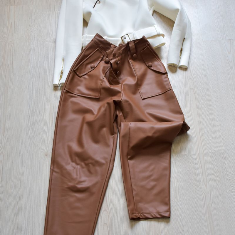 Leather Sweatpants