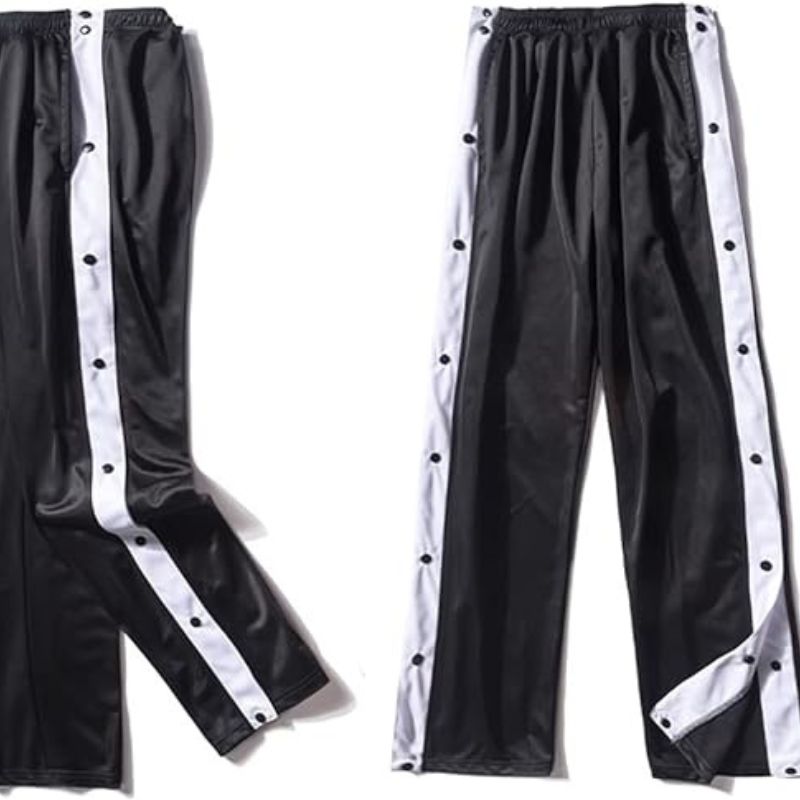 Sweatpants With Button Sides