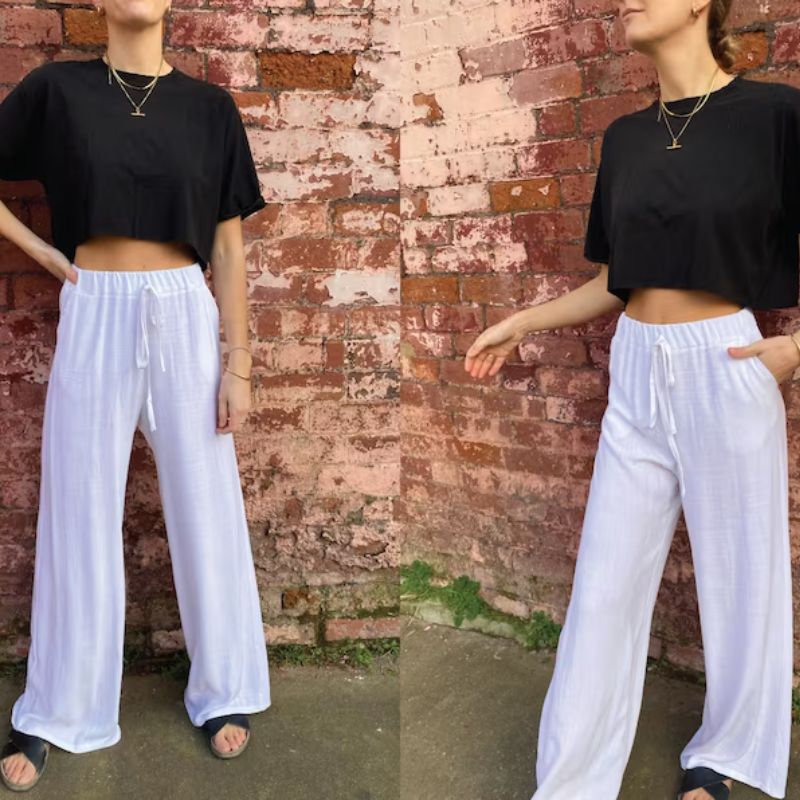 Wide-leg trousers