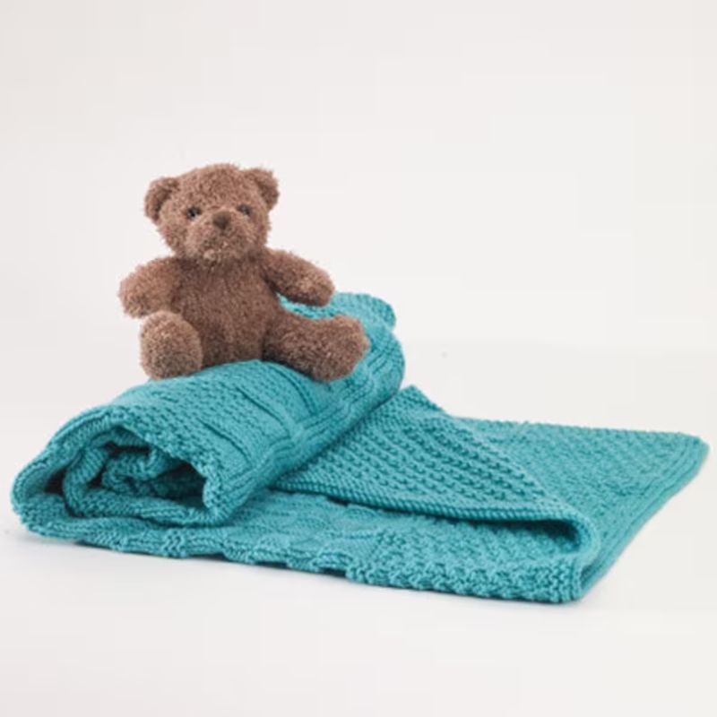 Knit Purl Baby Blanket Knitting Kit