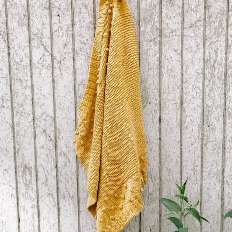  Mustard Yellow Baby Blanket Kit