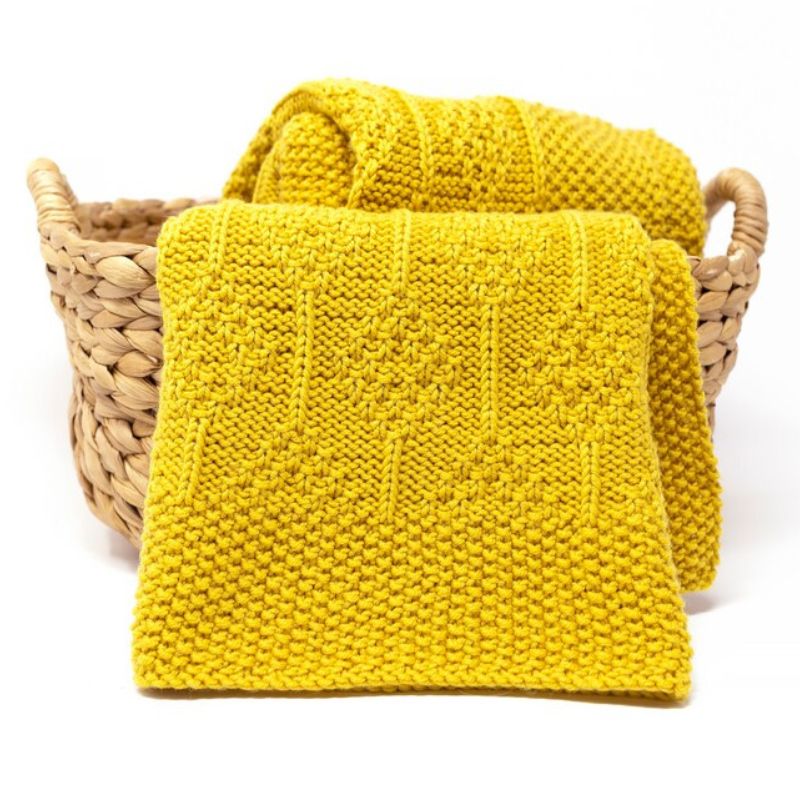 Diamond Baby Blanket Knitting Kit