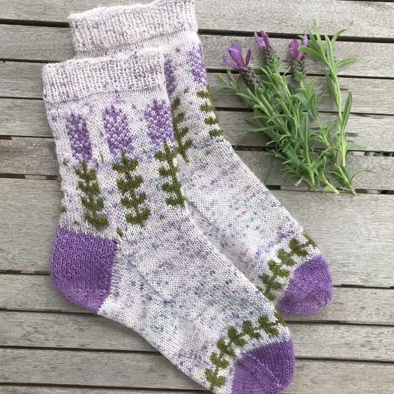 Botanical Socks Knitting Kit