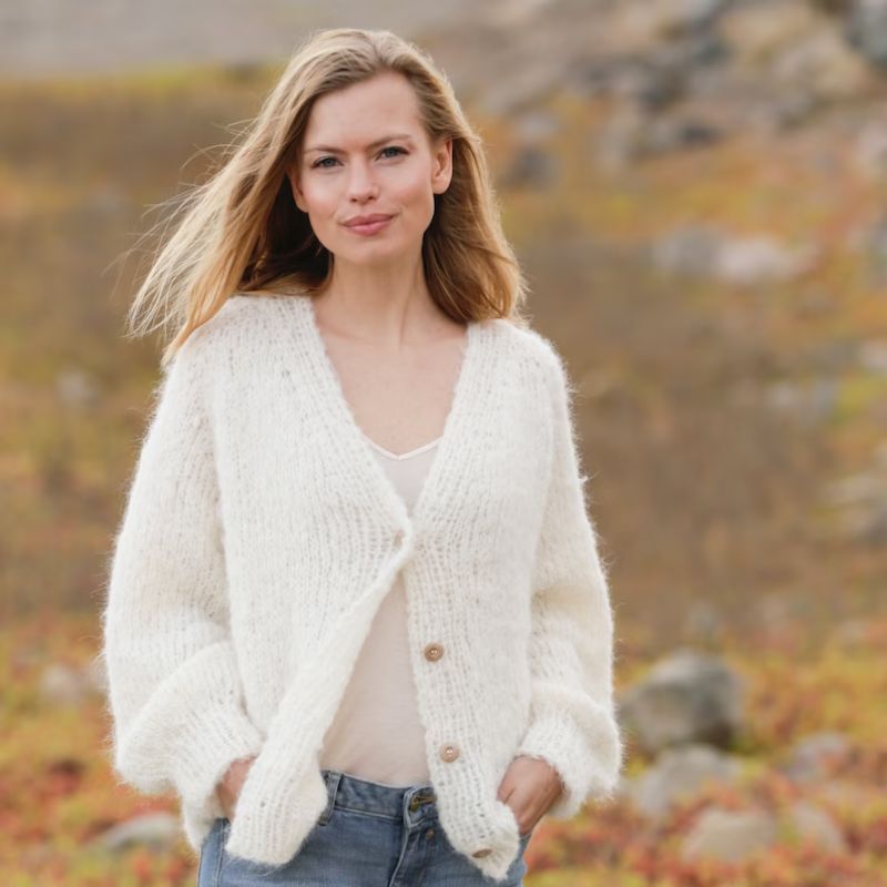 Fluffy Cardigan Knitting Kit