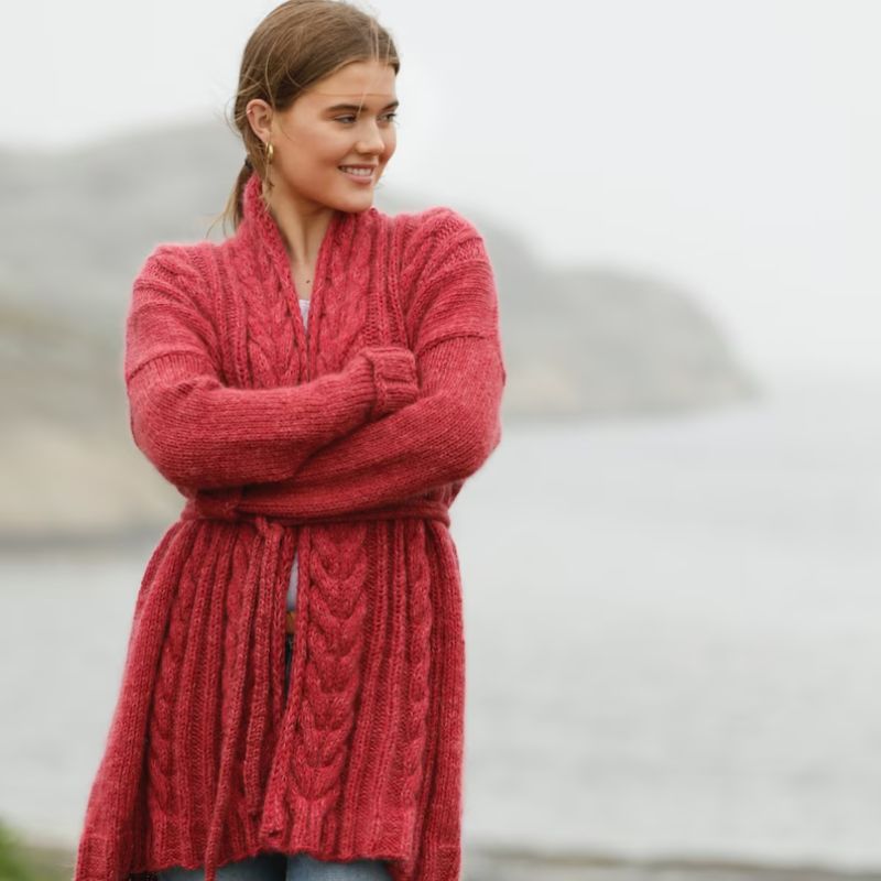 Cable Cardigan Knitting Kit