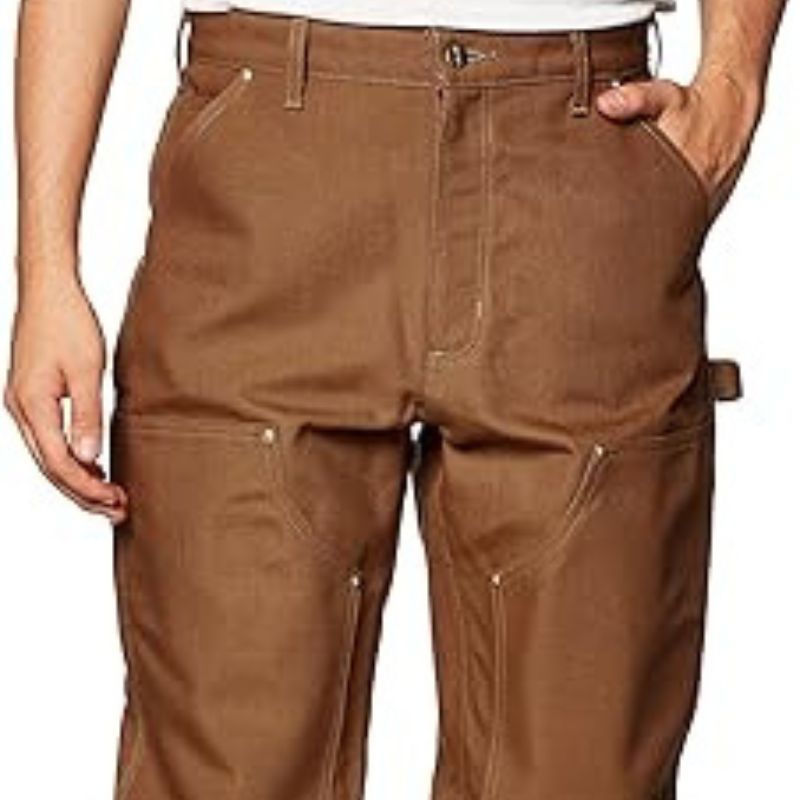 Carhartt Men's Firm Duck Double-Front Work Dungaree Pant&nbsp;