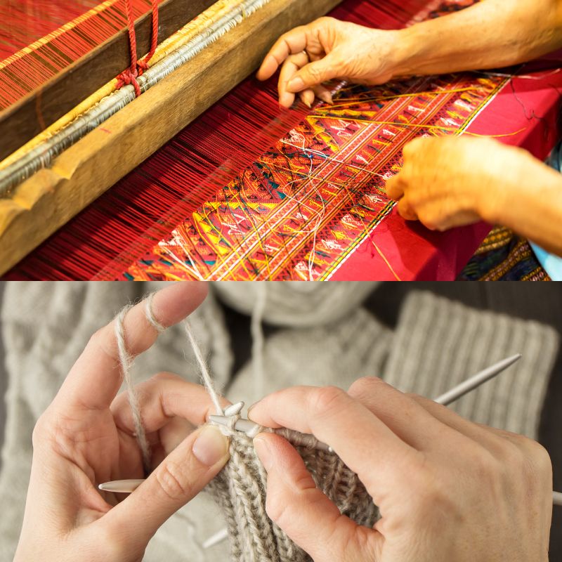 What Is Weaving And Knitting?